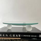 Large Italian glass and spherical frosted glass empty pocket, 1970 design