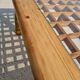 Vintage modernist coffee table in pine.