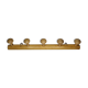Vintage coat rack in turned wood, 5 hooks