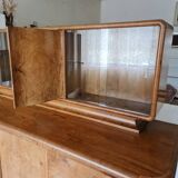 Buffet vaisselier Jindřich Halabala bois massif  noyer années  30-40