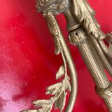 Antique bronze ceiling light in Louis XV style, height 50 cm.