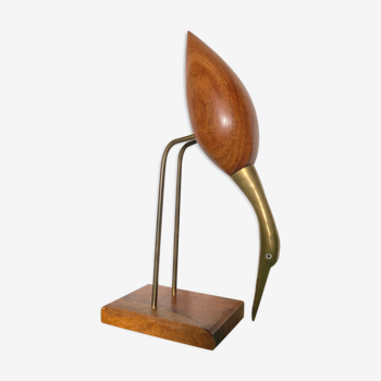 Heron brass and scandinavian teak 1960