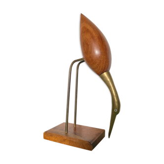 Heron brass and scandinavian teak 1960