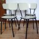 Suite de 4 chaises, années 60/70