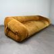 Nubuck leather amphibious sofa by Alessandro Becchi for Giovannetti,