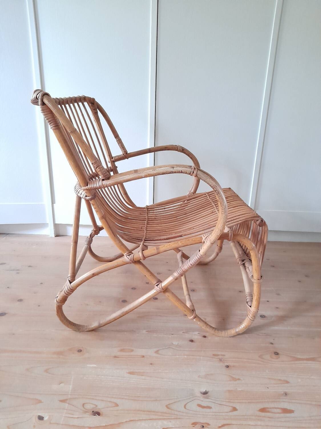Belse 8 rattan armchair from the 60s