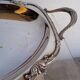 Louis XVI silver plated metal table centerpiece dish