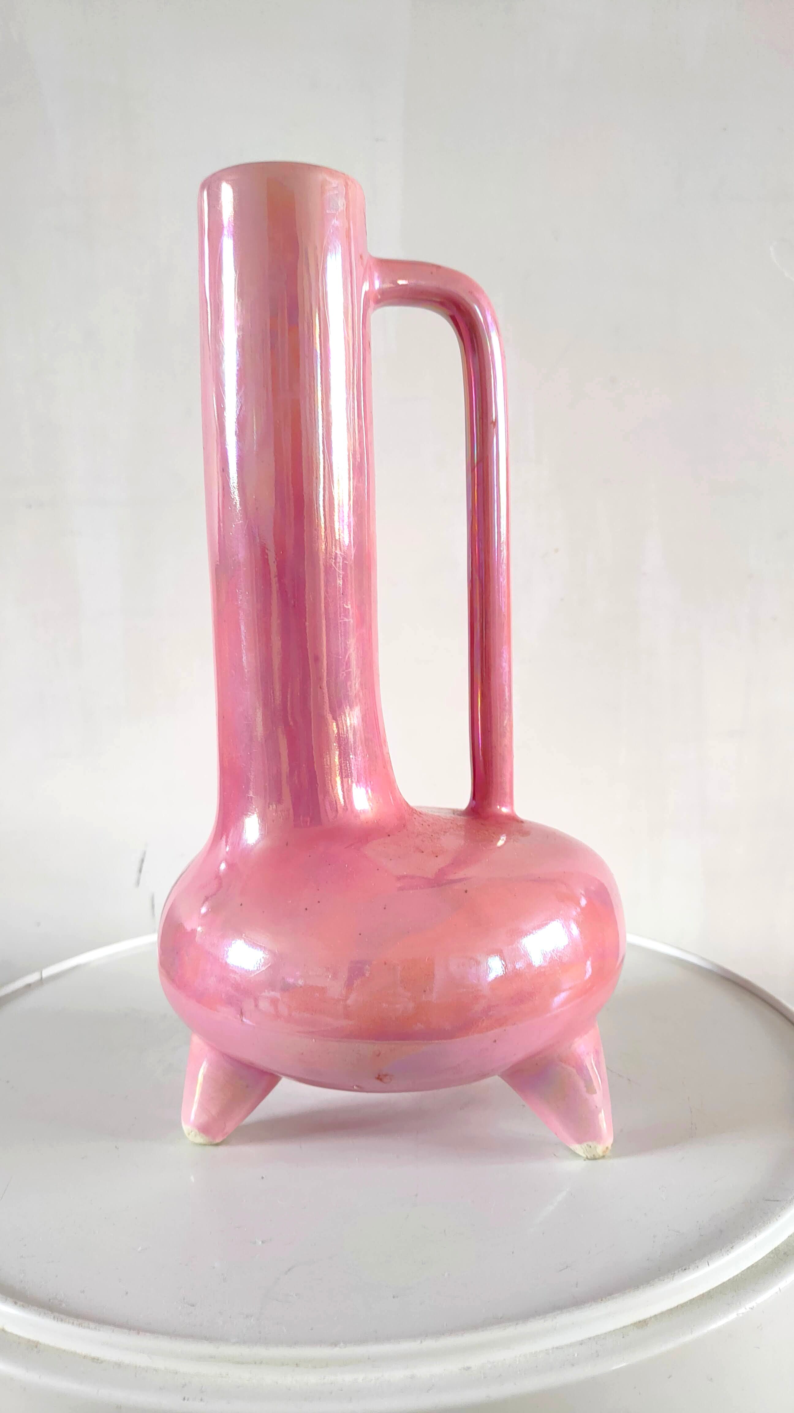 Tripod ceramic vase design 70s