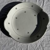 Old pie dish with 2 handles, golden wheat patterns, D28.