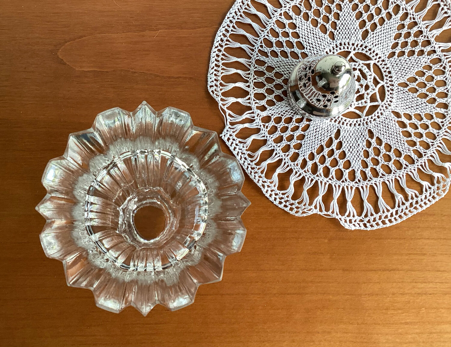 Sprinkler silver metal cap England