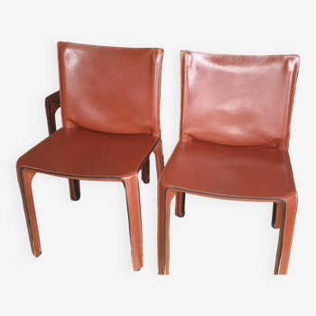 Set of 4 CAB 412 Cassina chairs