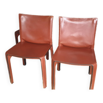 Set of 4 CAB 412 Cassina chairs