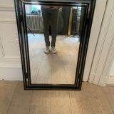 Mirror Pierre Vandel black and gold, 1970s