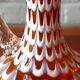 Vintage Murano style amber glass vase