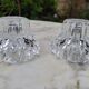 Paire de bougeoirs en cristal