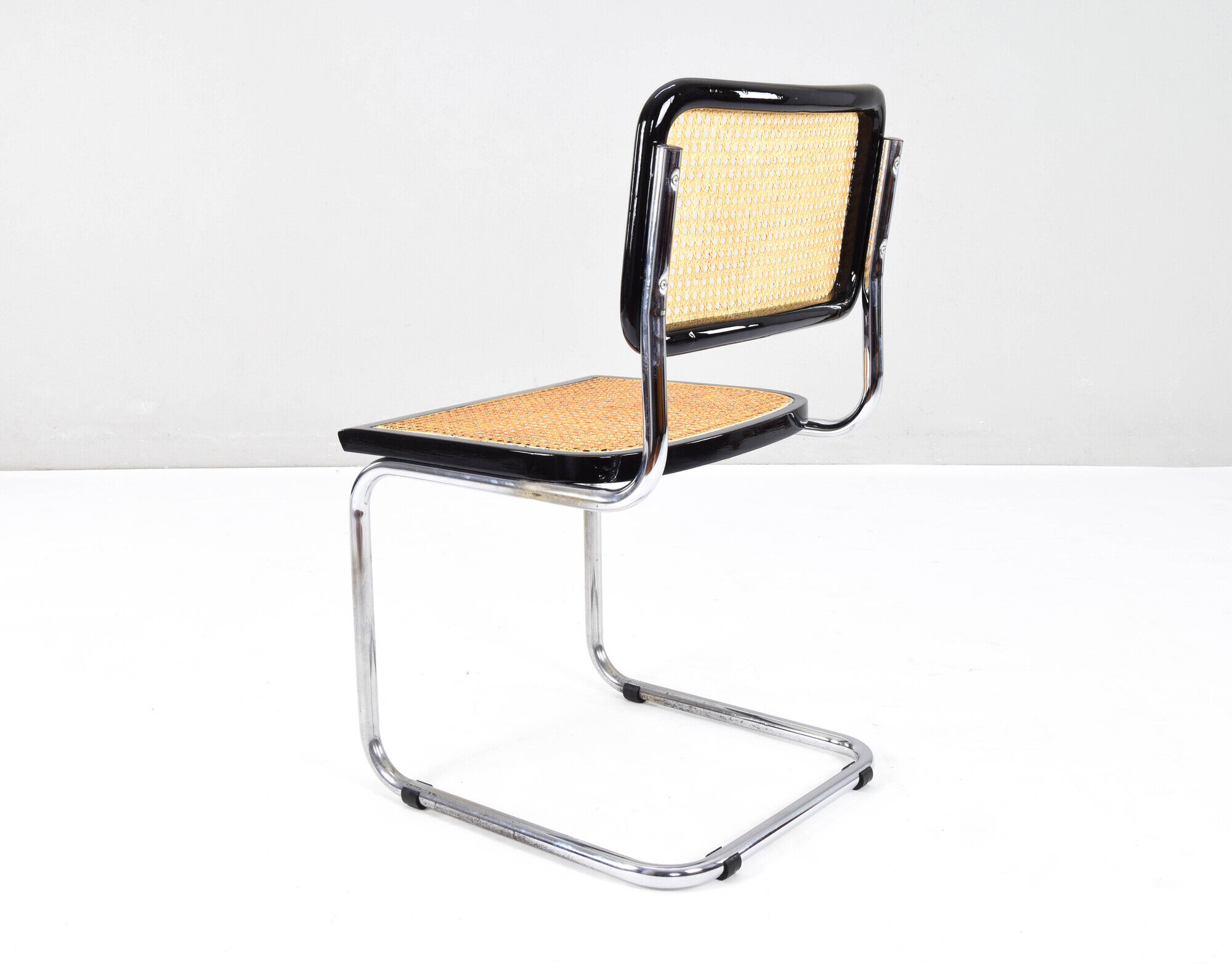 Set of Four Mid-Century Modern Italian Marcel Breuer B32 Cesca Chairs, 70s