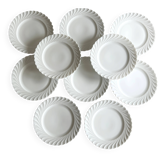 10 assiettes à dessert en porcelaine de Limoges Haviland modèle Torse