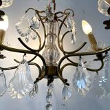 Early 20th century chandelier in bohemian crystal