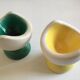 Pair of egg cups modernists workshop ceramic 50