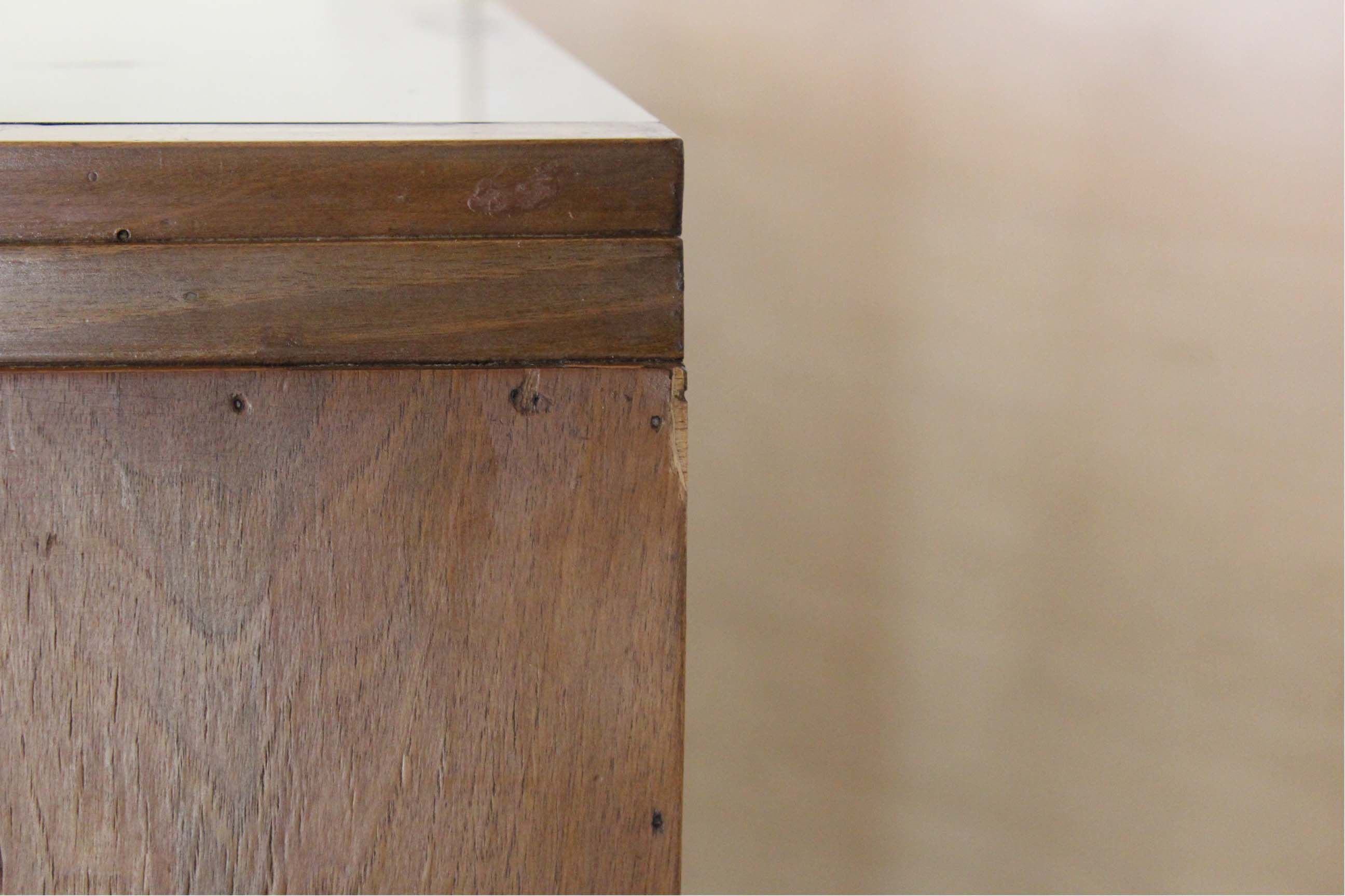 1930s walnut credenza in art deco style