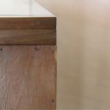 1930s walnut credenza in art deco style