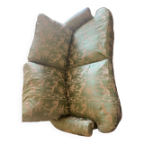 2-seater silk fabric sofa