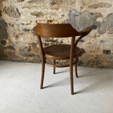 Thonet chair with bent wood, stamped.