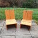 Pine armchairs
