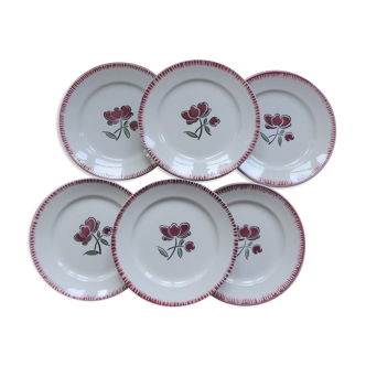 Set de 6 assiettes plates Badonviller