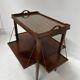 Mahogany serving table with marquetry inlay decoration, 20th century.