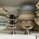 4 stainless steel ice cream bowls