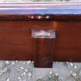 Rattan and bamboo bed and side tables