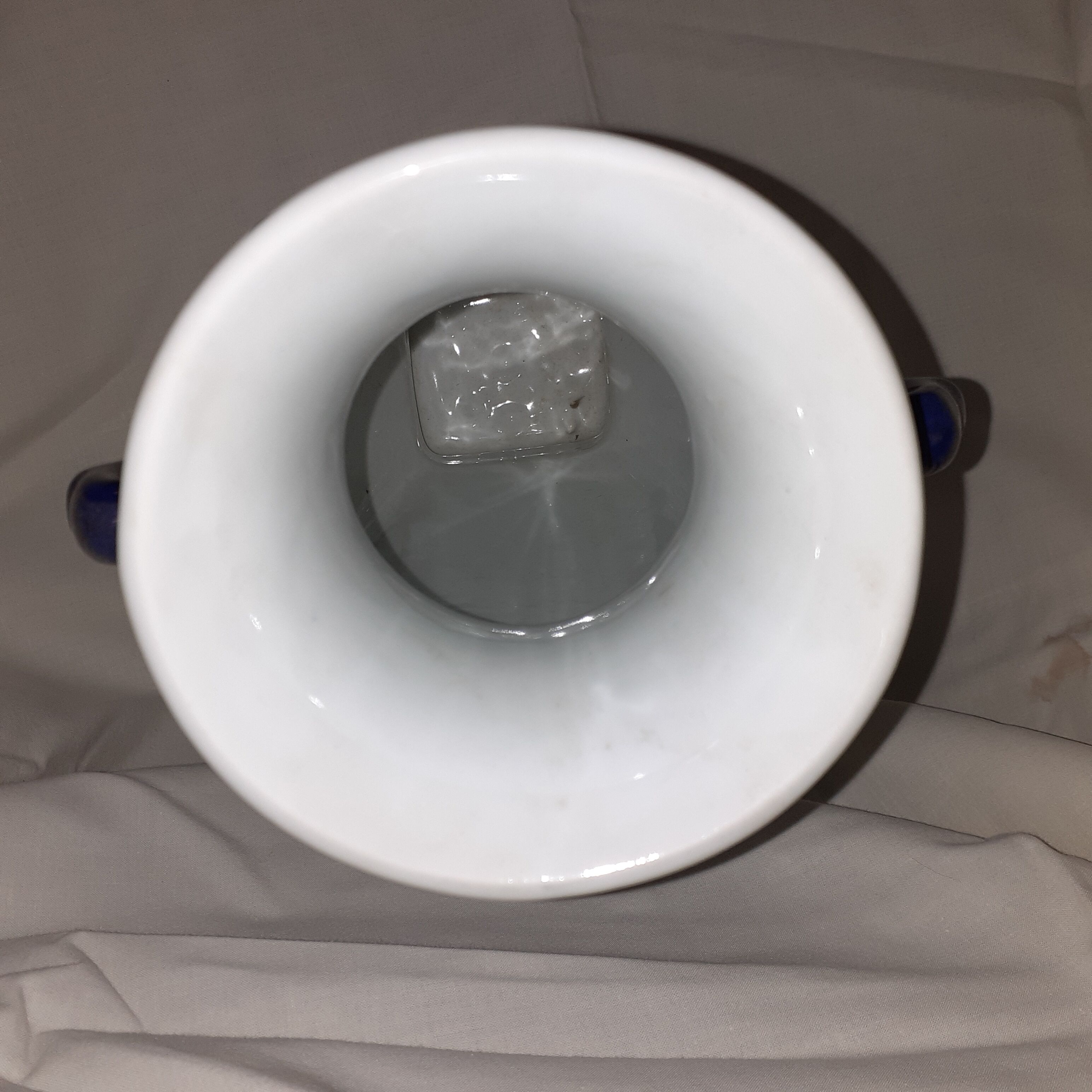 Ancient Asian vase decoration floral