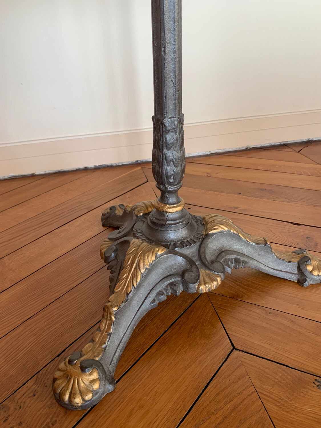 Marble top pedestal table