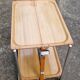 Vintage Textable folding rolling serving cart from the 1960s-70s