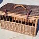 OLD WICKER BASKET FOR TRANSPORTING SMALL ANIMALS