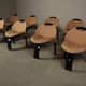 Set of eight ‘Sail’ dining chairs by Giovanni Offredi for Saporiti Italia, 1973