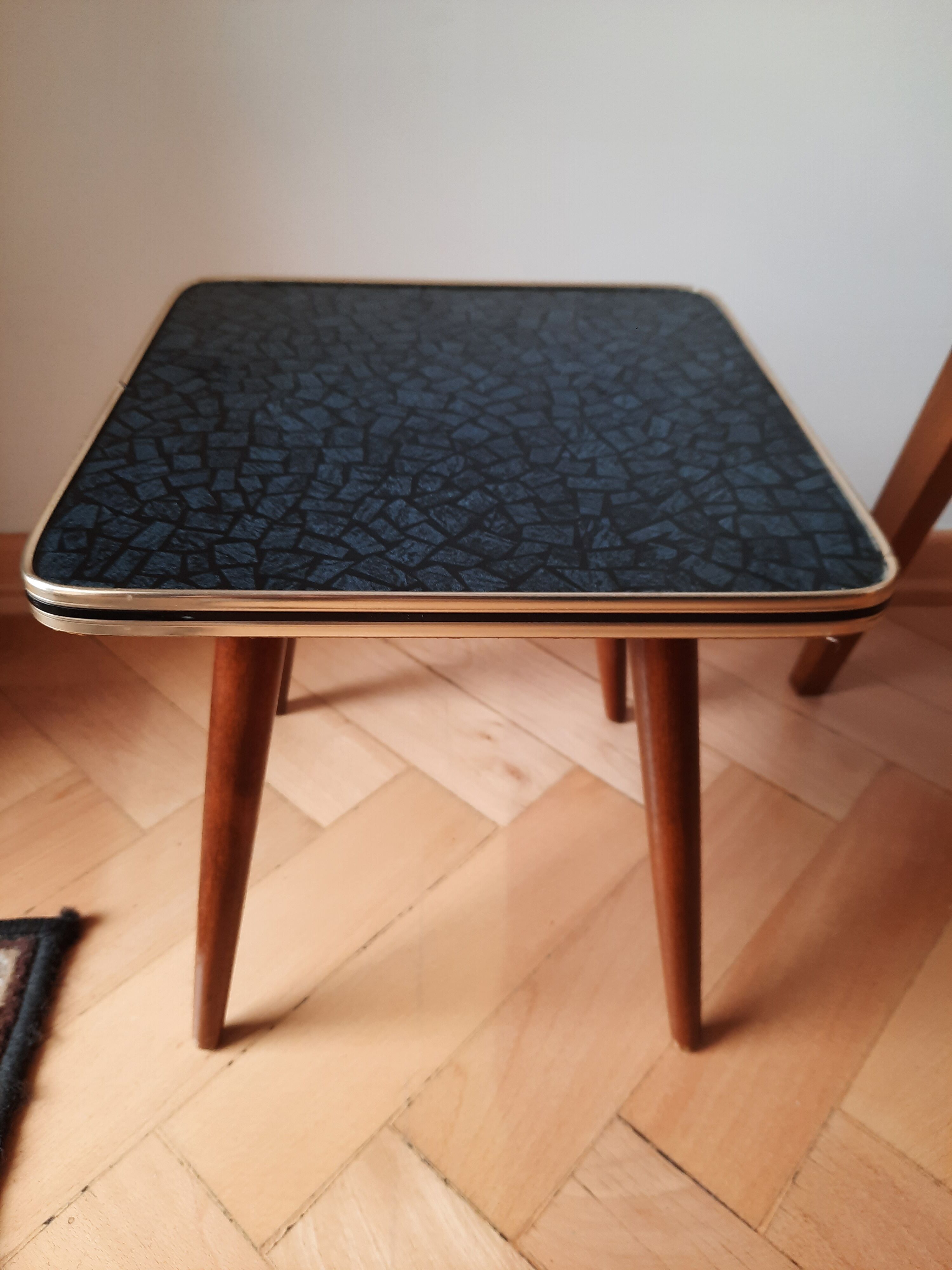 Wooden table and formica