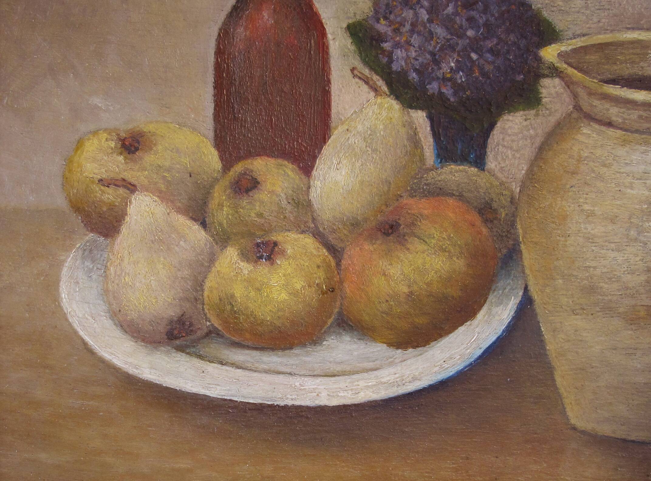 French painting oil on panel Still Life signed J. Paillou