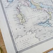 L'Italie ancienne, carte ancienne, imprimée en 1852.