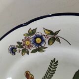 Saint Clément Tulip plate, hand-decorated