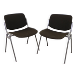 Set of 2 Castelli Dsc Axis 106 chairs by Giancarlo Piretti, 1970s