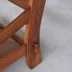 Pair of Oak Brutalist Leather Mid-Century Armchairs