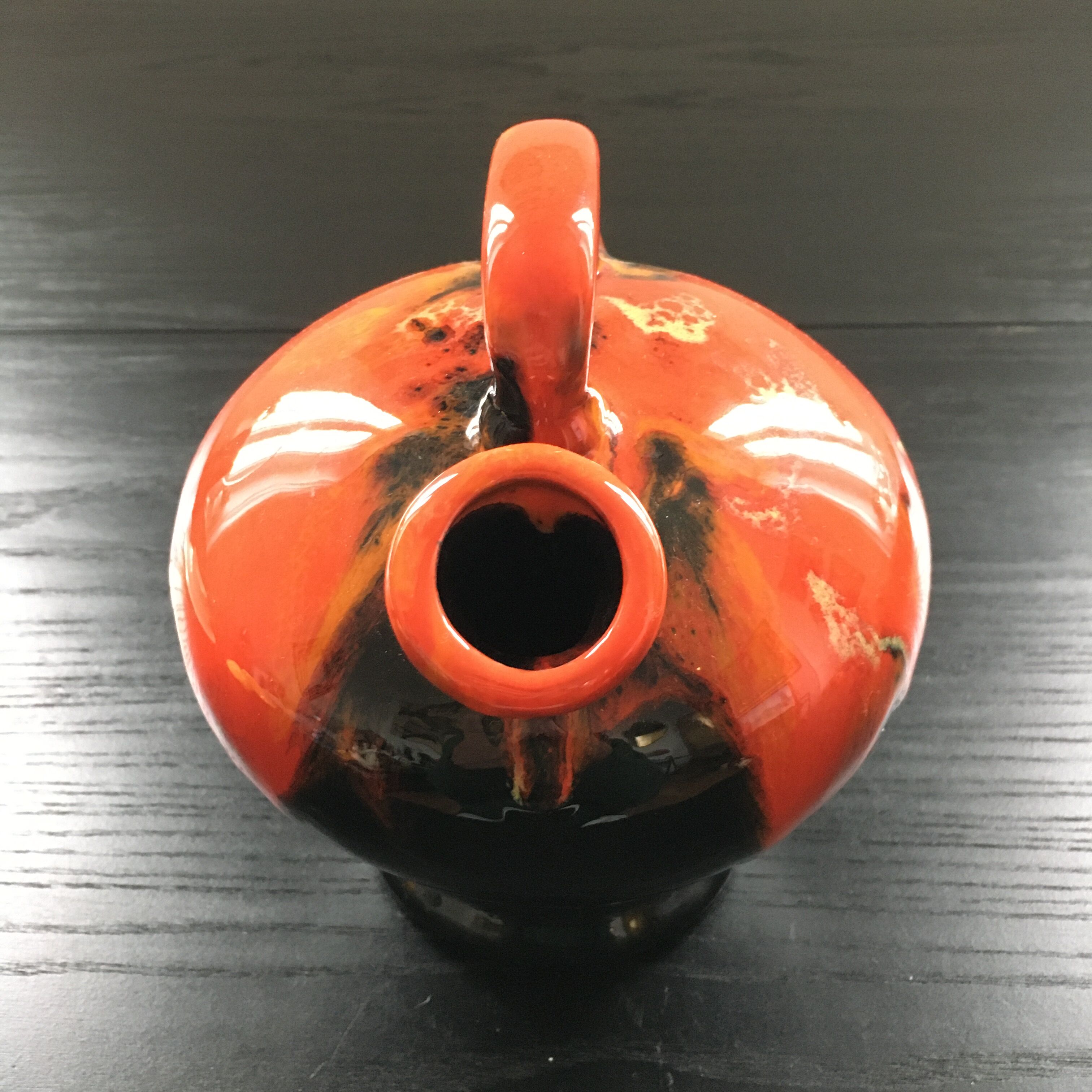 Chevrette coulures orange