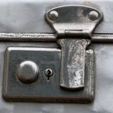 Vintage aluminum suitcases 1950