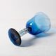 Vintage Murano Blue Hand Blown Twisted Stem Wine Goblet / Murano / Italy