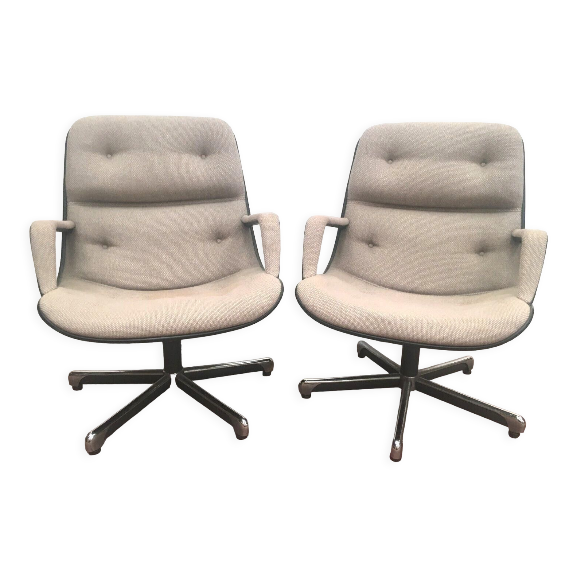 Pair of vintage armchairs of XX century direction