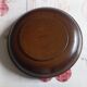 Carved wooden plate