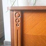 Pair of retro bedside tables with beveled legs