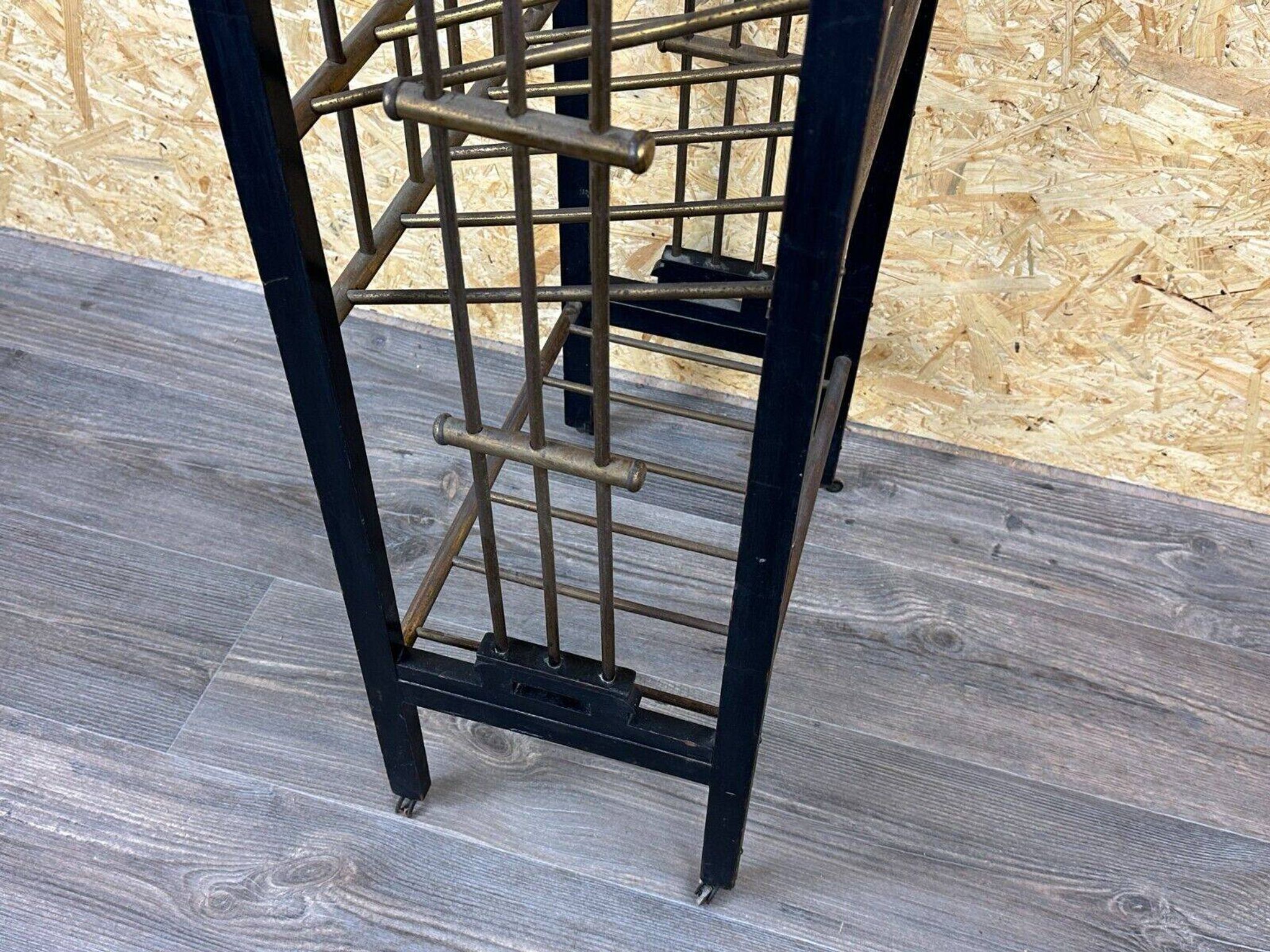 Magazine rack from Wiener Werkstätte Austria made of mahogany & brass around 1900
